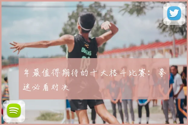 年最值得期待的十大格斗比赛:拳迷必看对决