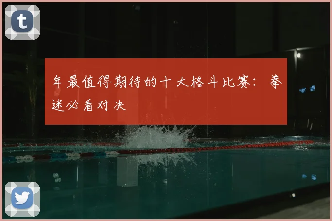 年最值得期待的十大格斗比赛：拳迷必看对决